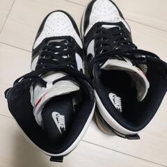 NIKE DUNK High スニーカー レトロ ホワイト＆ブラック パンダ 27cmの画像