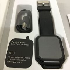 🐱【新品・未使用品】スマートウォッチ「Smartwatch」 iPhone/Android対応 Bluetooth5.3通話機能付き  多種類文字盤自由設定 多種類運動モード Twitter/Facebook/Lineなど着信通知 多言語対応 音声アシスタント 日本語説明書付き(ブラック)の画像