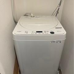 シャープ ES-GE5H 全自動洗濯機 5.5kg ホワイト