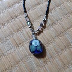 ガラス玉が素敵なネックレスです😊の画像