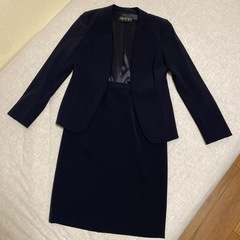 INDIVI ネイビー スカートスーツ サイズS