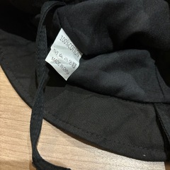 ベビー帽子　黒の画像