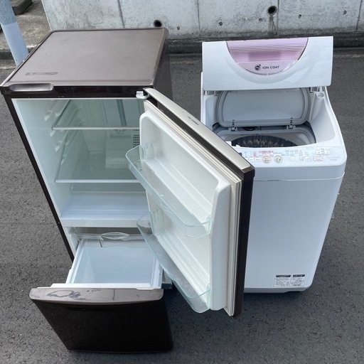 【一人暮らし2点セット！】配達可❗️洗濯機、冷蔵庫、単身！　美品　ホワイト