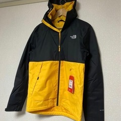 【美品】ノースフェイス マウンテンパーカー 黄色黒M★海外限定★