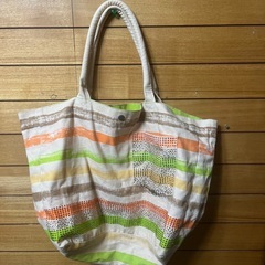 LALACUB　ストライプ柄トートバッグ