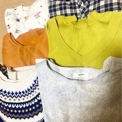 秋・冬使えるトップスセット マフラー付き　レディースの画像