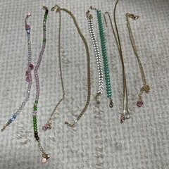 ハンドメイドアンクレット8本セット