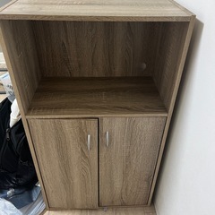 扉付き オープンラック 