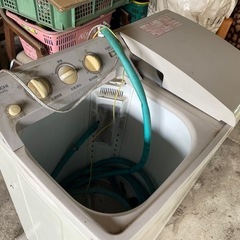 二層式洗濯機　日立