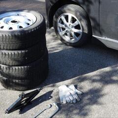 出張にてタイヤ交換やお車に関する軽作業をします