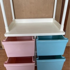 【再募集】子供用　衣装ケース　ハンガーラックの画像