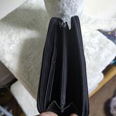 長財布ナイロンとレザーの画像