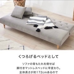 [早い者勝ち]美品 LOWYA ソファーベッドの画像