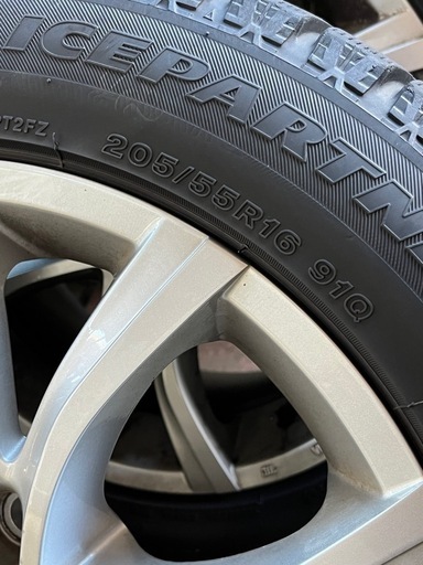 プジョー308 ET+44 PCD108 205/55R16 2019年 中古品 