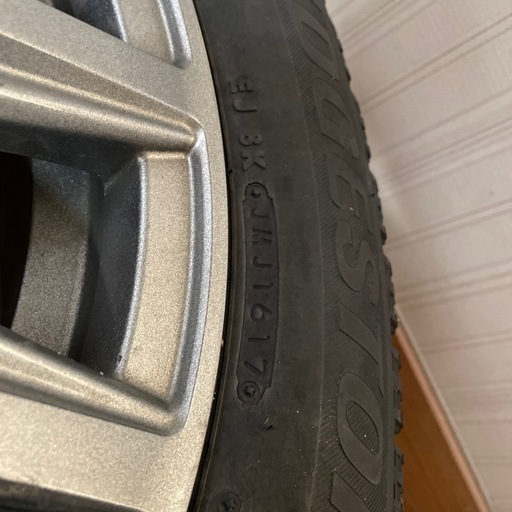 205/55R16ブリヂストンVRXアルミホイール付き