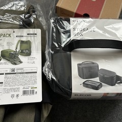 新品リュックサック、ポーチ、バック、小物入れ、カメラ用
の画像