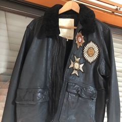 ラルフローレン、デニム&サプライの革ジャンの画像