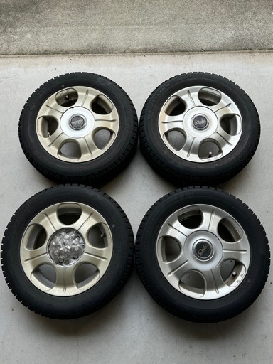 【値下げしました】ブリヂストン　冬タイヤ　13インチ　状態良好　ナットホイール付き
