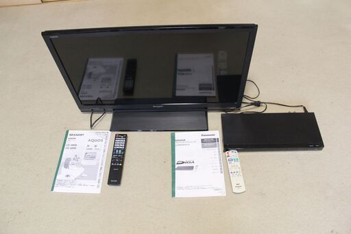 取引完了　テレビ３２型 ＋ ブルーレイレコーダーセットです