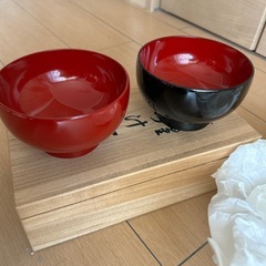 【お取引き完了しました】新品未使用品　会津塗漆器　御汁椀の画像