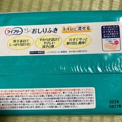 (介護用)ライフリーおしりふき5個の画像