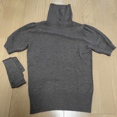 タートル半袖セーターの画像