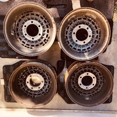 KMC メッキwheel set 15inch 6J PCD139.7 の画像