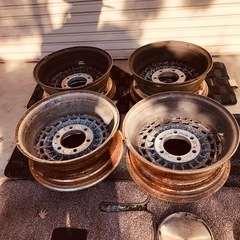 KMC メッキwheel set 15inch 6J PCD139.7 の画像