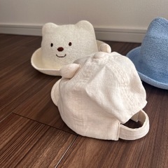 美品！くま耳ぼうし3点セット48㎝の画像