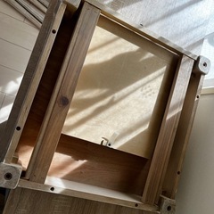 アンティーク風　シャビー　ローテーブルの画像