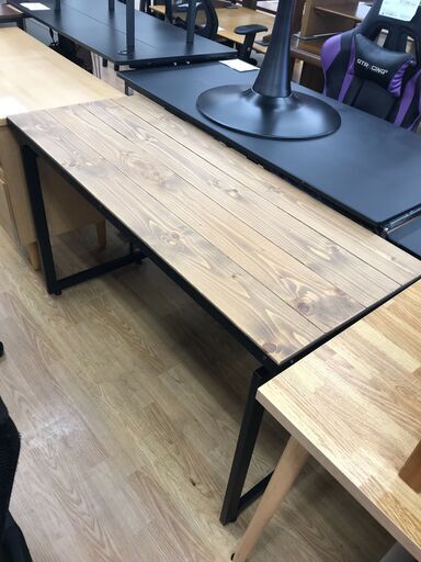 ★ジモティ割あり★  デスク 茶色 H74×W120×D48 クリーニング済み KJ6927
