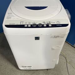 【無料】SHARP 4.5kg洗濯機 ES-G4E2-KB 2014年製 通電確認済み 0円 早い者勝ち 引取歓迎 配送OKの画像