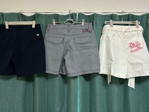 春夏用レディースゴルフスカート 3着