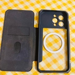 iPhone 14 promax 用手帳型ケース 黒
の画像