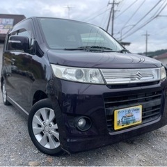 即日納車可能★スズキ ワゴンRスティングレーTターボ車検令和7年10月まで★総額17.8万円★車検付き 即日納車可能！内外装機関良好 社外ナビ フルセグ ETC 純正アルミ パドルシフト お買い得です！の画像