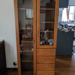 中古、木製、キャビネット