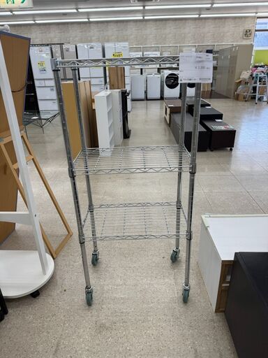 ★ジモティ割あり★  スチールラック シルバー H130×D34.5×W59.5 クリーニング済み TJ9775