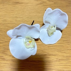 胡蝶蘭　造花　ヘア飾り