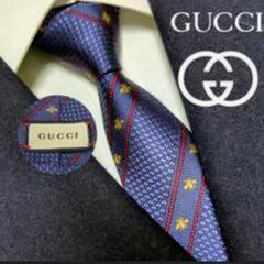 (美品·未使用)グッチ ネクタイ GUCCI  451528 4E002 4574  青の画像