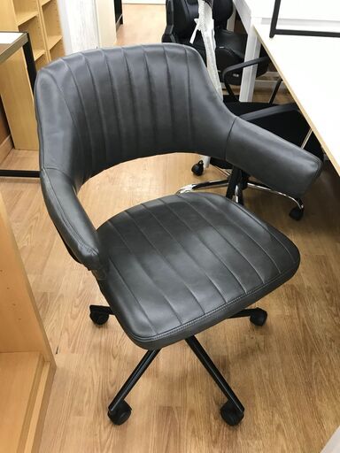 ★ジモティ割あり★  オフィスチェア グレー  クリーニング済み KJ6936