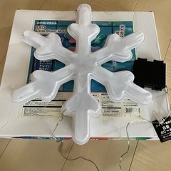 LED イルミネーション　屋外使用可能　電池式　雪の結晶
