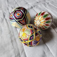 手作りの毬の画像
