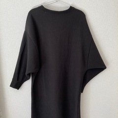 オーバーサイズワンピース　黒の画像