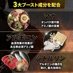 シトルリン マカ 亜鉛 アルギニン 厳選成分配合 サプリ 国内生産 30錠入りの画像