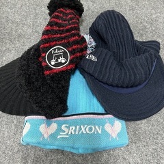 ゴルフレディースズボン2点　冬用帽子3点
の画像