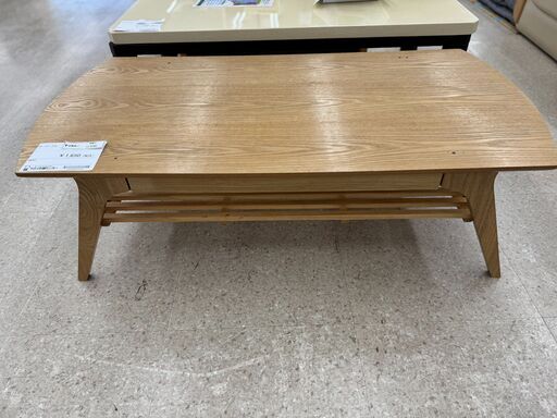 ★ジモティ割あり★  ローテーブル 茶色 H39.5×D61×W119.5 クリーニング済み TJ9782