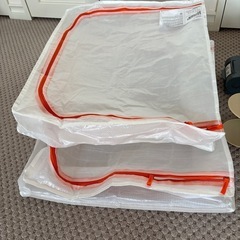 収納グッズ　衣料袋と靴収納の画像