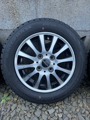 軽自動車用ダンロップスタッドレスアルミ付き美品