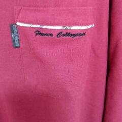 7部袖のポロシャツです。の画像