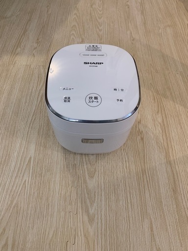 【SHARP】KS-CF05B-W 3合炊き 炊飯器 2022年製 状態良、 動作品！